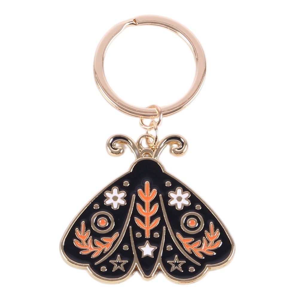 Portachiavi Smaltato "Folk Moth"