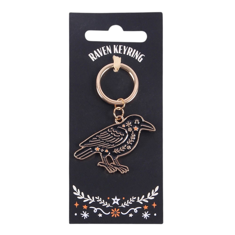 Portachiavi Smaltato "Folk Raven"