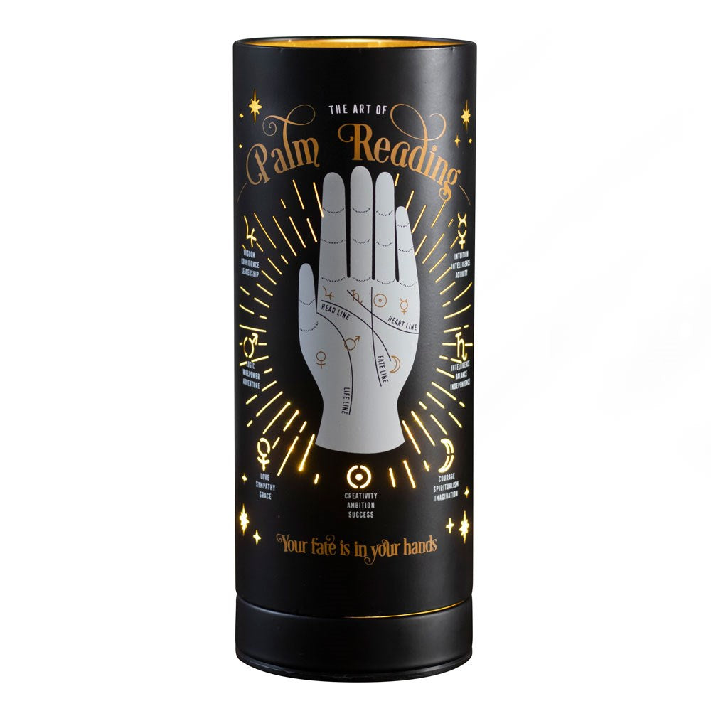 Lampada Aromatica Elettrica "Fortune Teller" con Disegno Chiromanzia