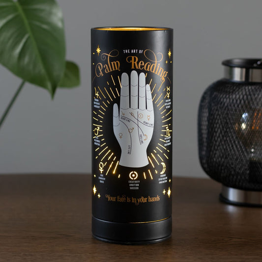 Lampada Aromatica Elettrica "Fortune Teller" con Disegno Chiromanzia