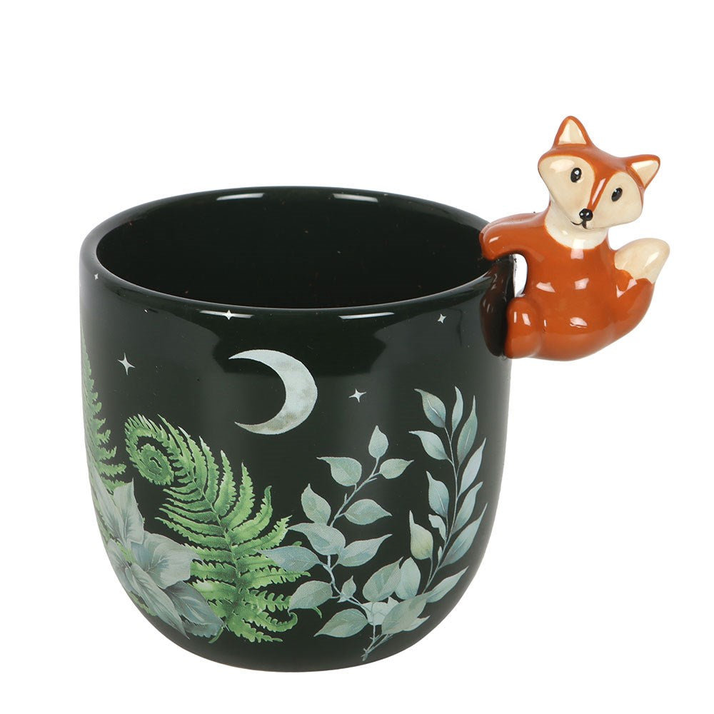Vaso da Fiori in Ceramica "Green Forest" con Volpe 3D – Collezione Fawn and Friends