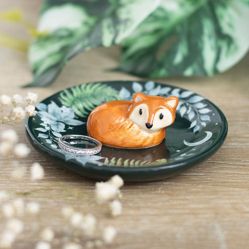 Portaoggetti e Portagioie in Ceramica "Green Fox"