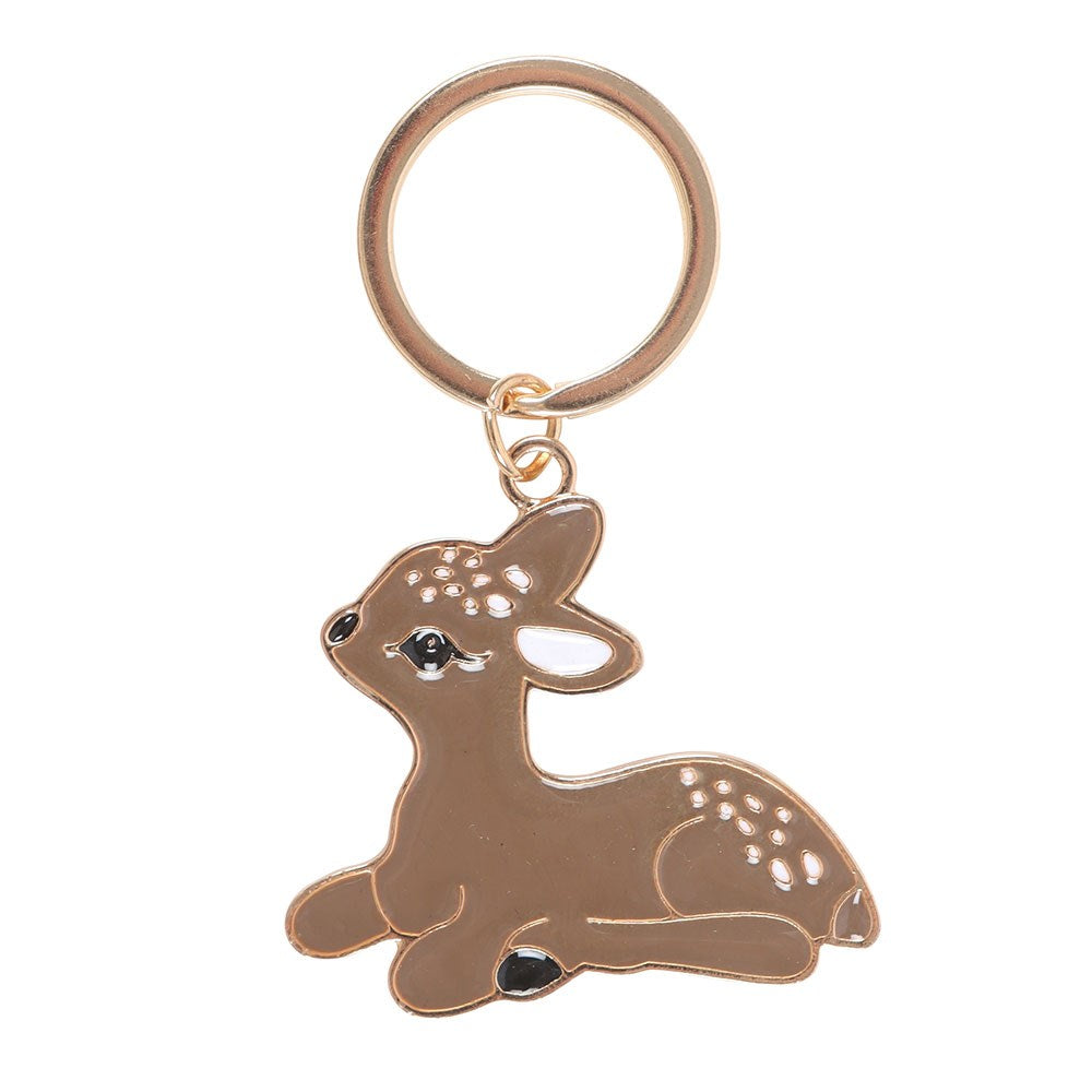 Portachiavi Smaltato "Felicity Fawn" – Il Cerbiatto del Bosco