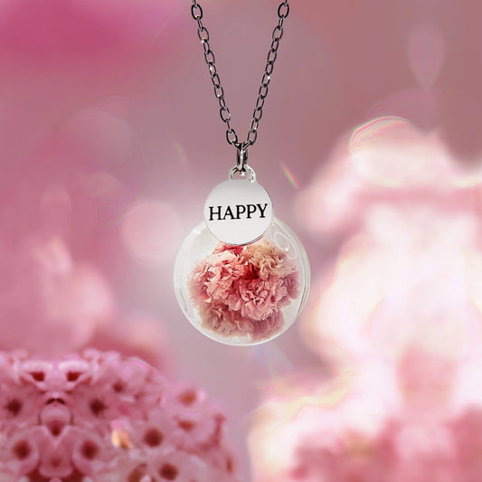Collana della felicità con fiori di Gypsophila