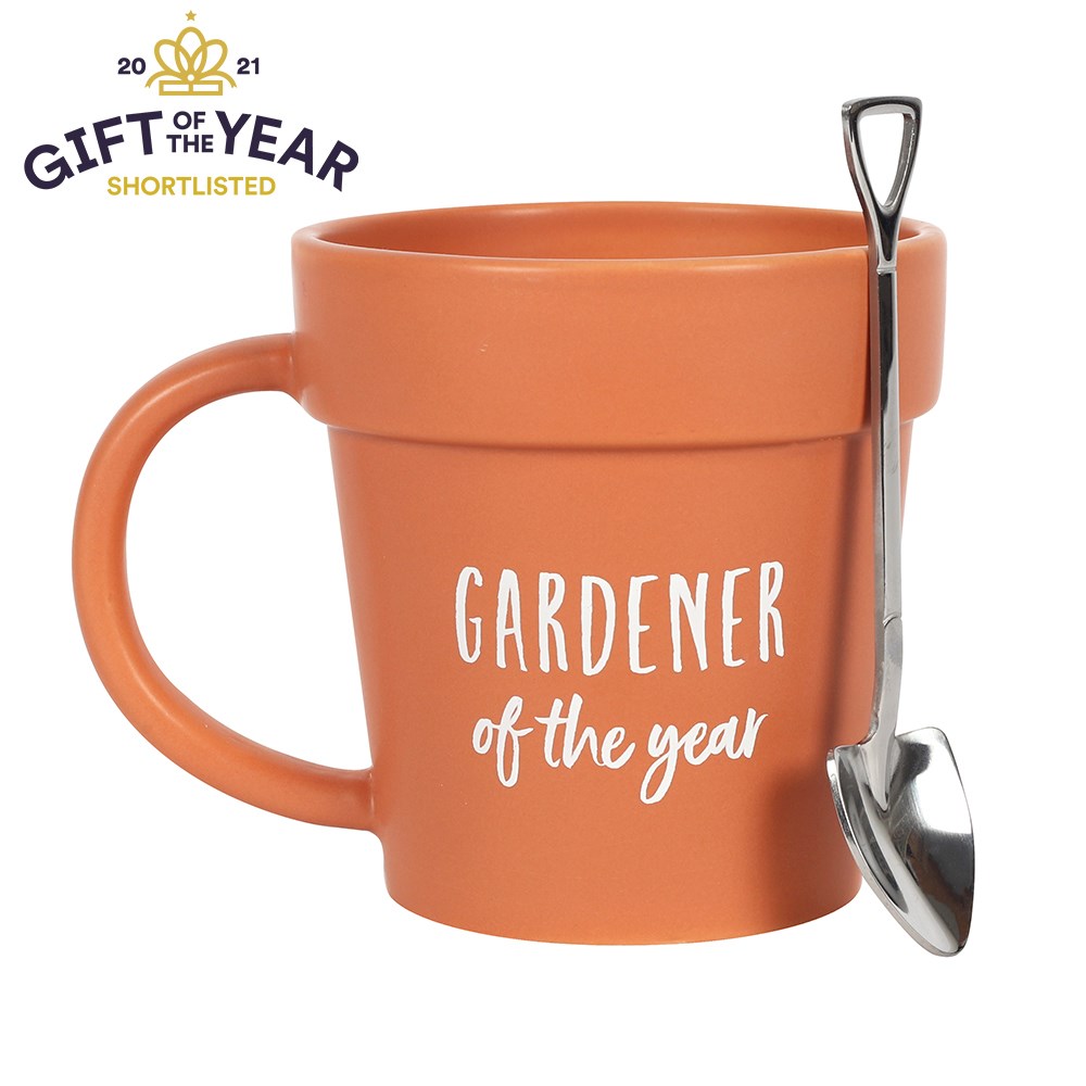 Tazza con vaso e cucchiaio-pala "Giardiniere dell'anno"