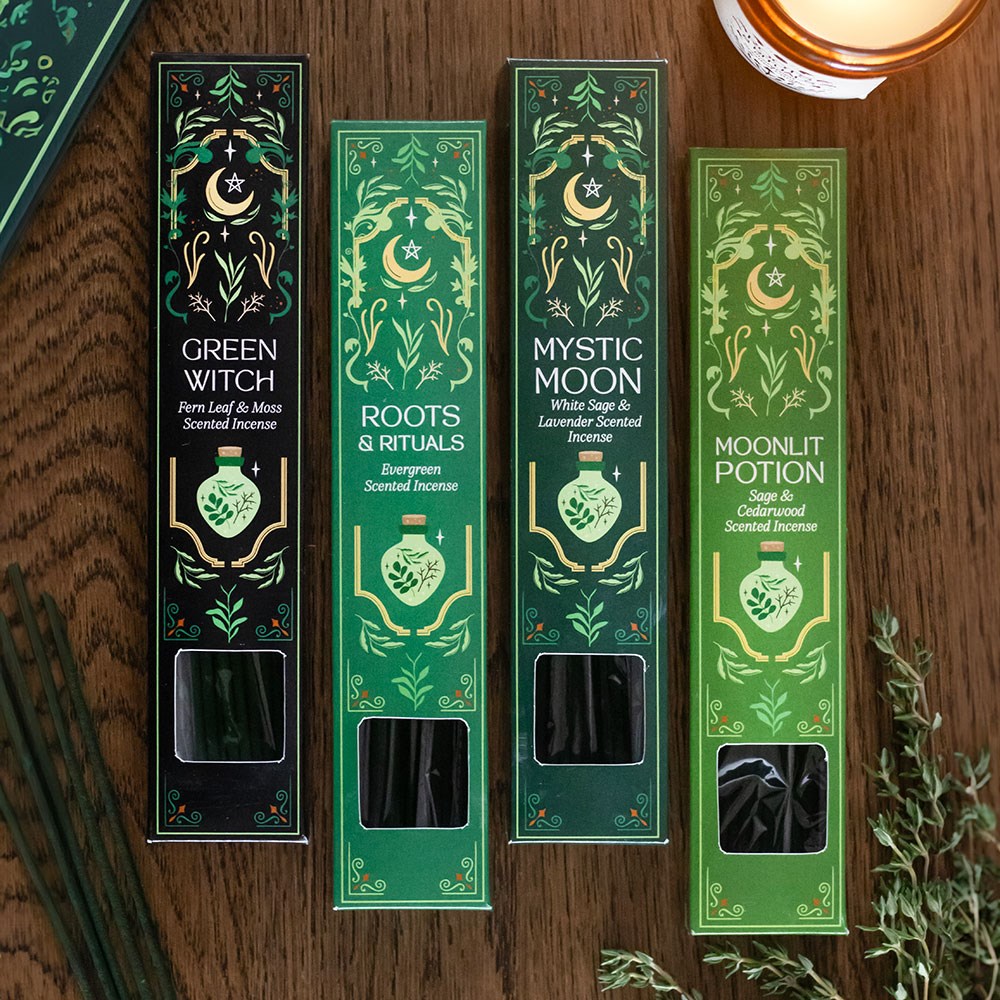 Set Regalo Incensi in Bastoncini – "Green Witch" Incense Gift Set