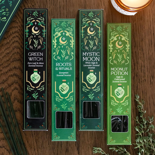 Set Regalo Incensi in Bastoncini – "Green Witch" Incense Gift Set