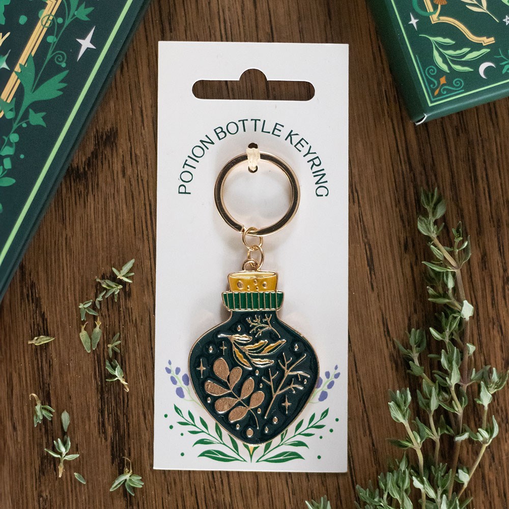 PREORDINE (Disponibile dal 27 Agosto) Portachiavi Fiaschetta della Pozione "Green Witch"