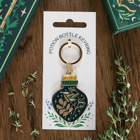Portachiavi fiaschetta pozione Green Witch