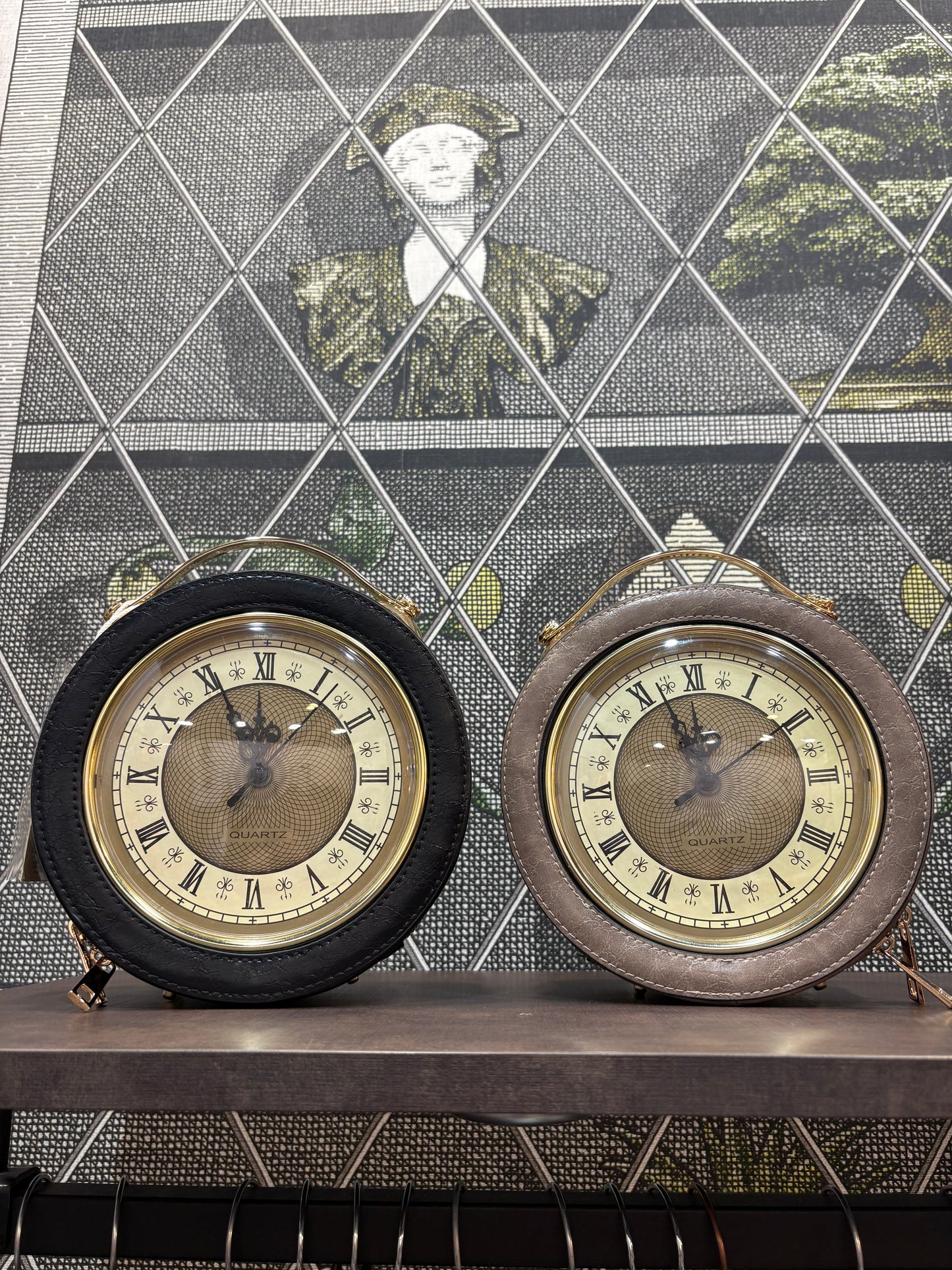 Borsa orologio steampunk con tracolla in 2 colori
