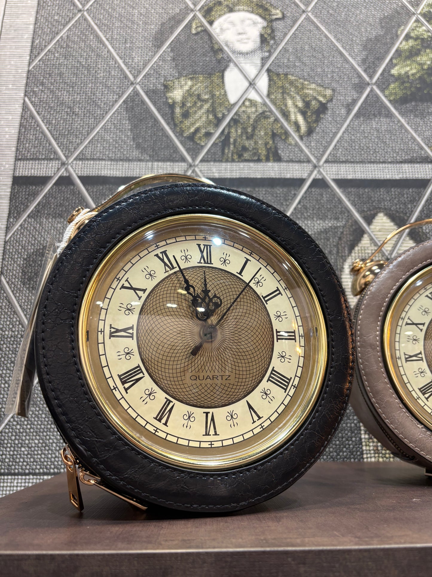 Borsa orologio steampunk con tracolla in 2 colori