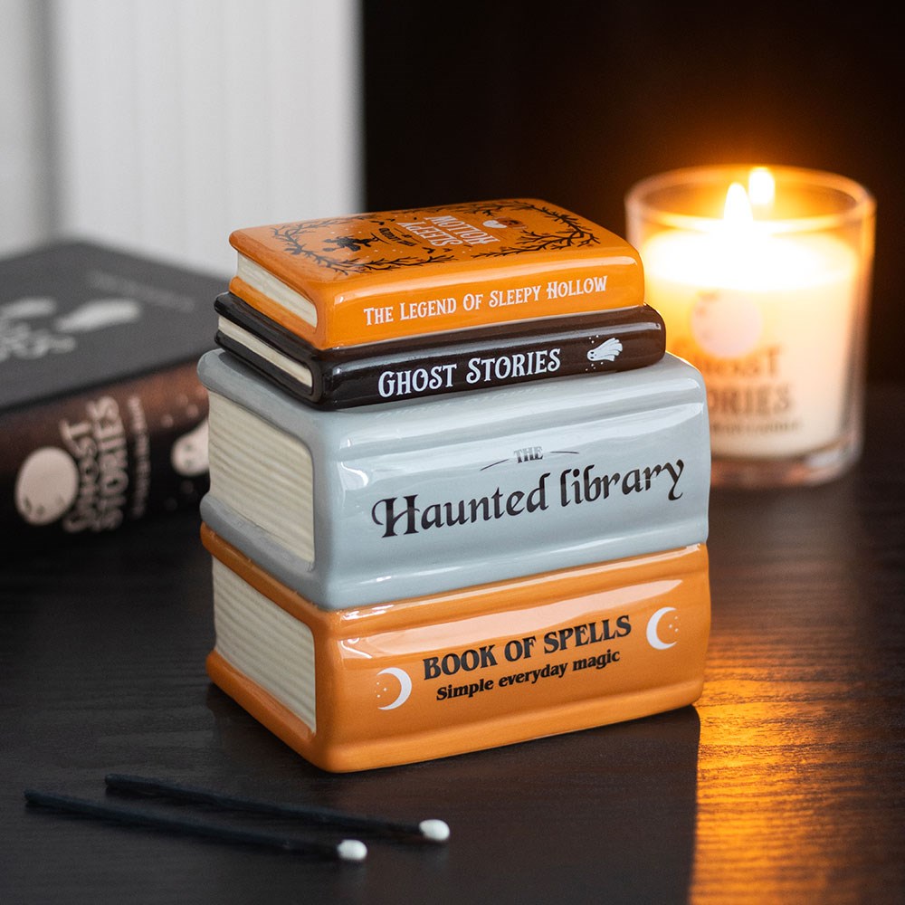 Bruciatore di olio e scaldacera The Haunted Library