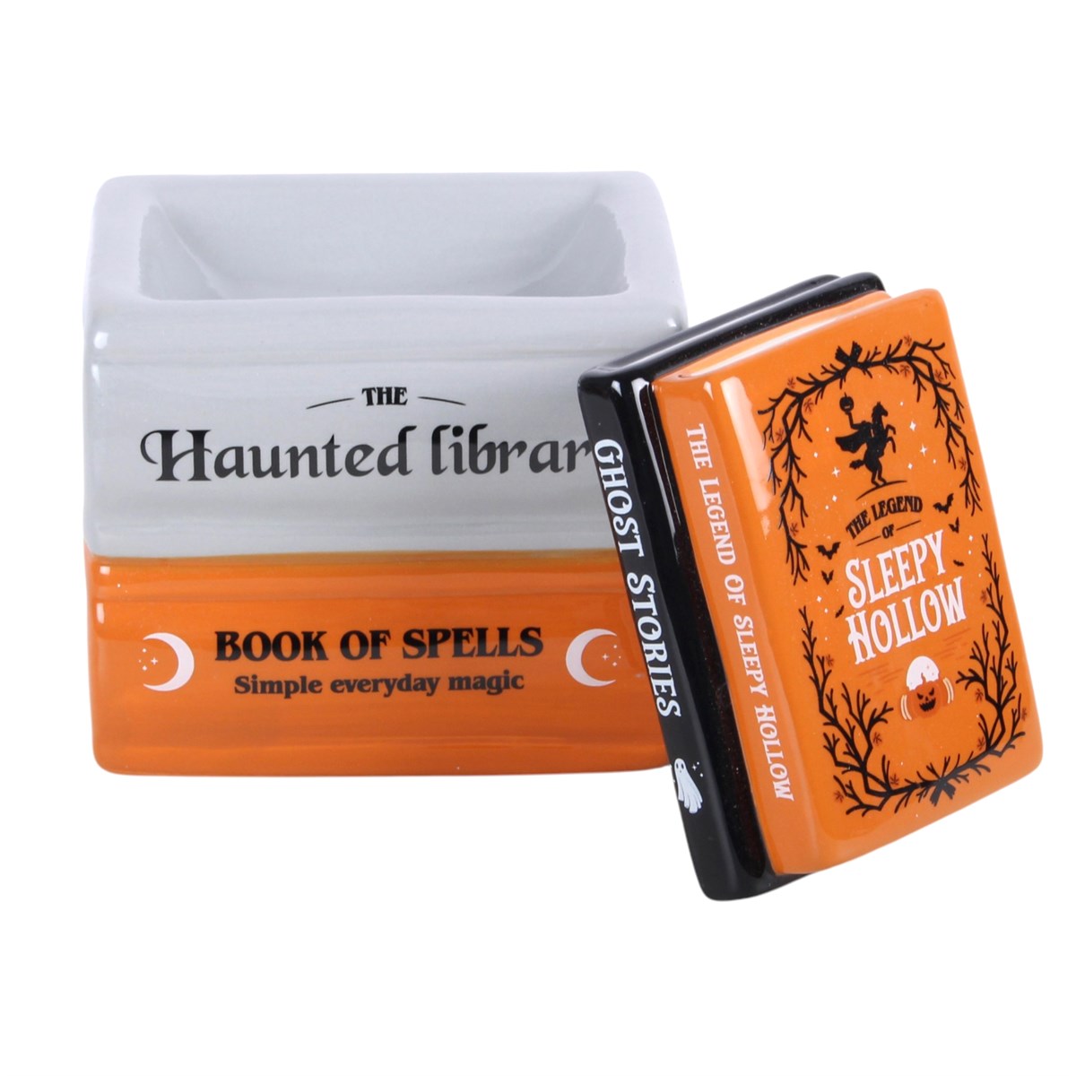 Bruciatore di olio e scaldacera The Haunted Library