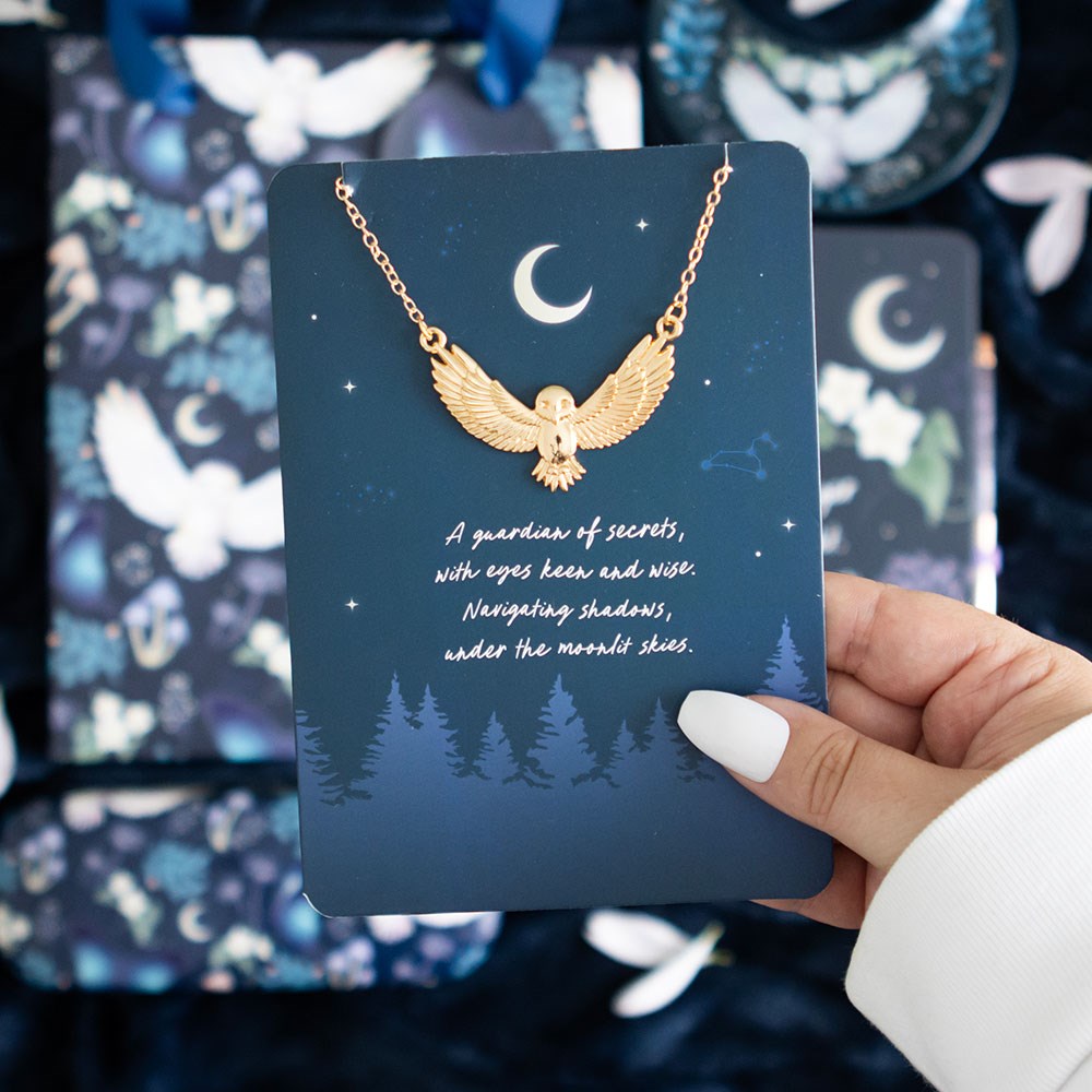 PREORDINE (Disponibile dal 27 Agosto) Biglietto di Auguri con Collana "Night Owl"