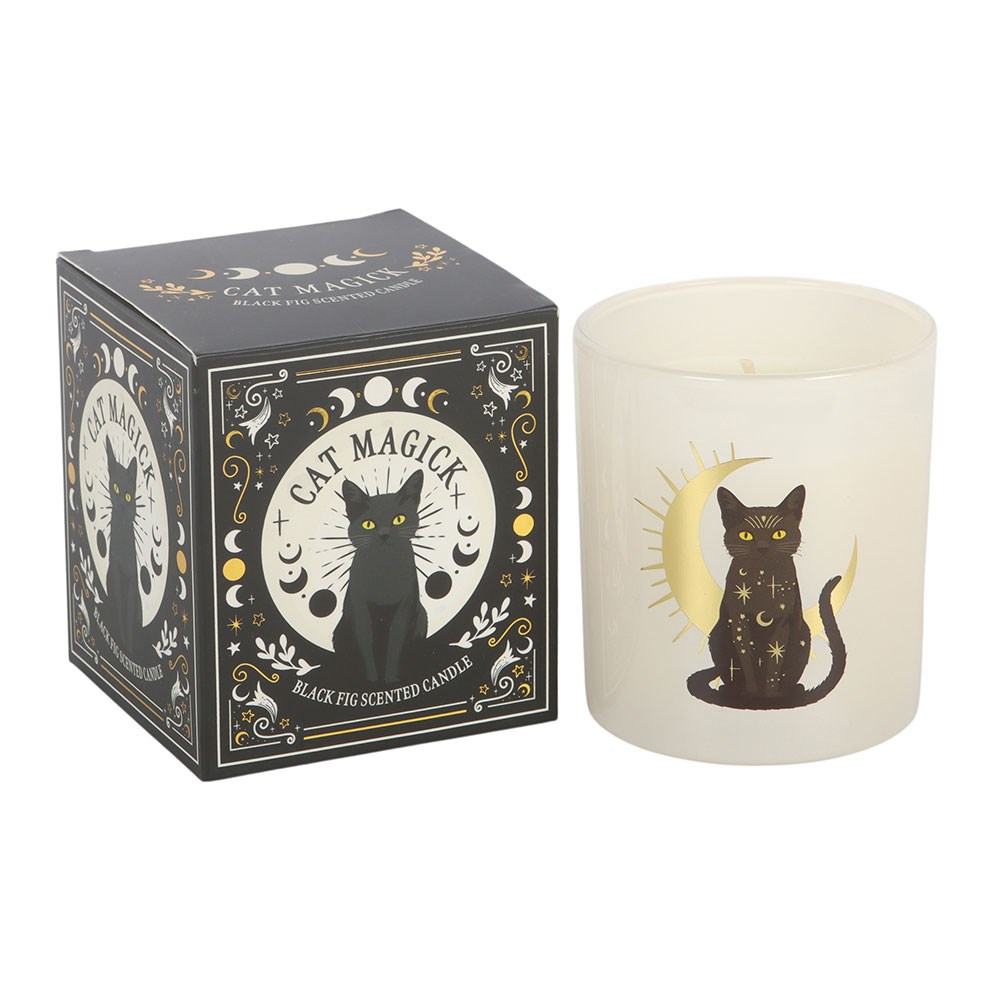 Candela Profumata Gatto Nero al Fico Nero – "Black Cat Magick" Fig Candle