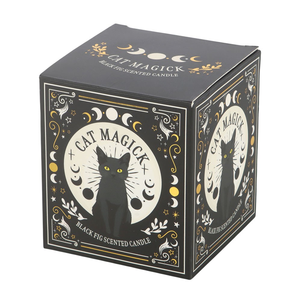 Candela Profumata Gatto Nero al Fico Nero – "Black Cat Magick" Fig Candle