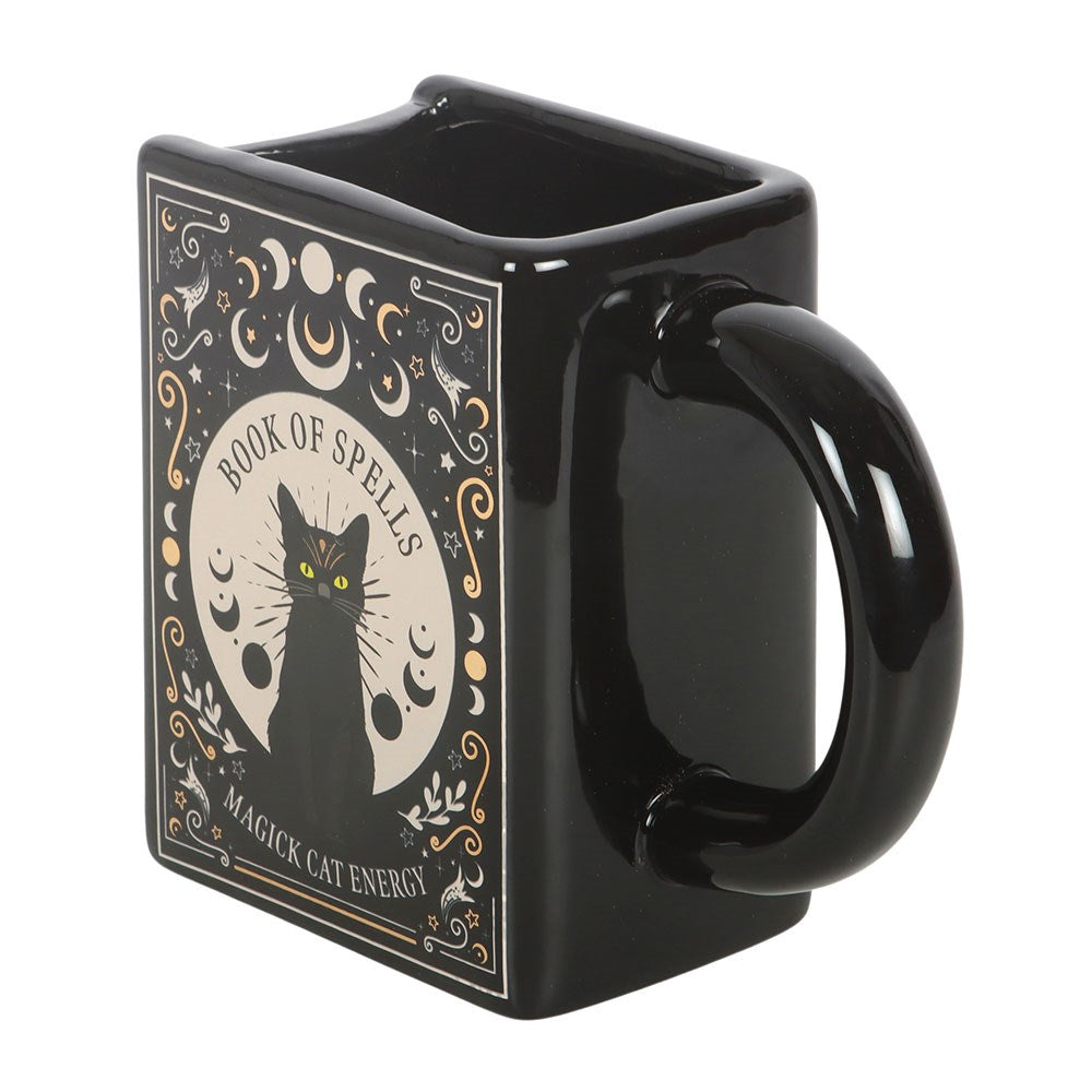 Tazza a forma di libro "Black Cat Magick: Il libro degli incantesimi"