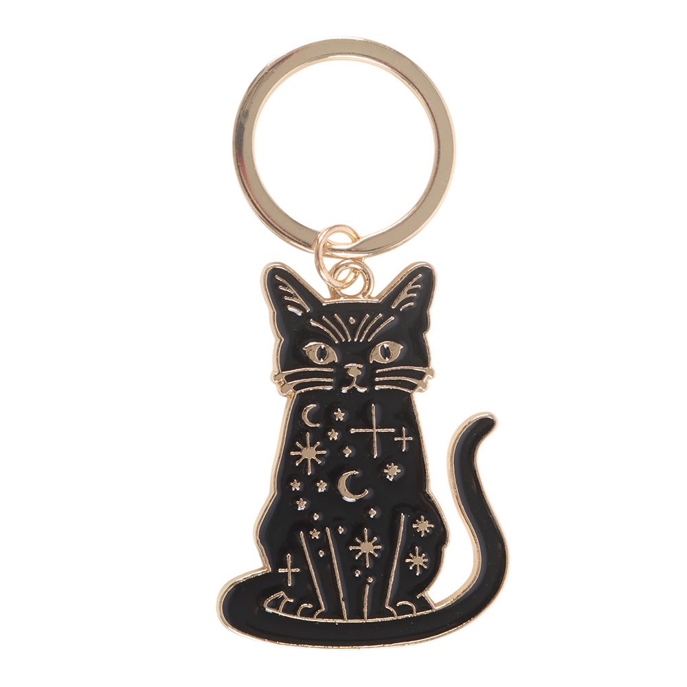 Portachiavi Gatto Nero Magico – "The Protector" Black Cat Magick