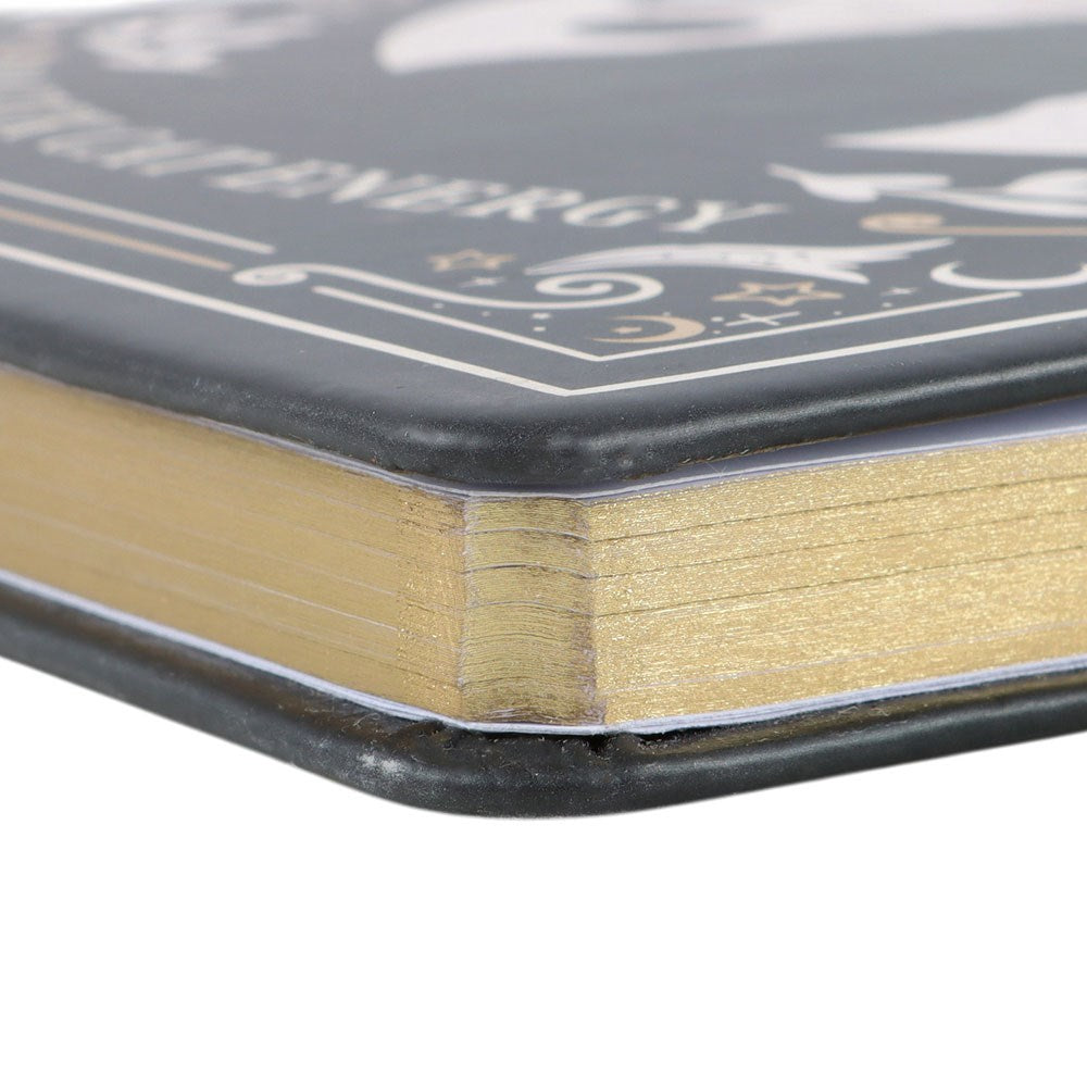 Libro degli Incantesimi – Taccuino A5 con Penna "Black Cat Magick"
