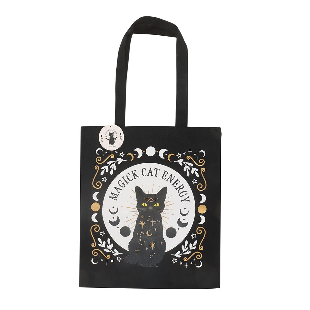 Borsa Tote "Black Cat Magick" con Gatto Nero