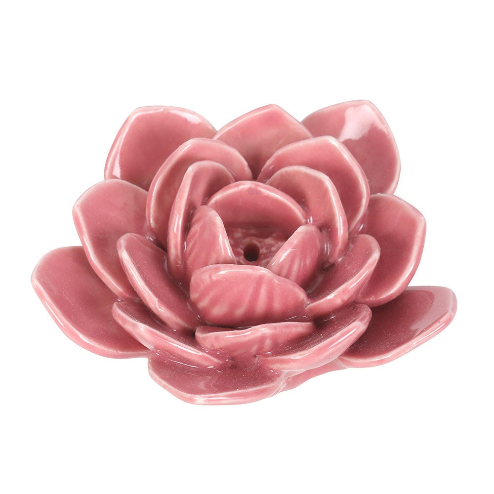 PREORDINE (In arrivo dal 3 agosto) Porta Incenso a Forma di Ninfea Rosa in Ceramica