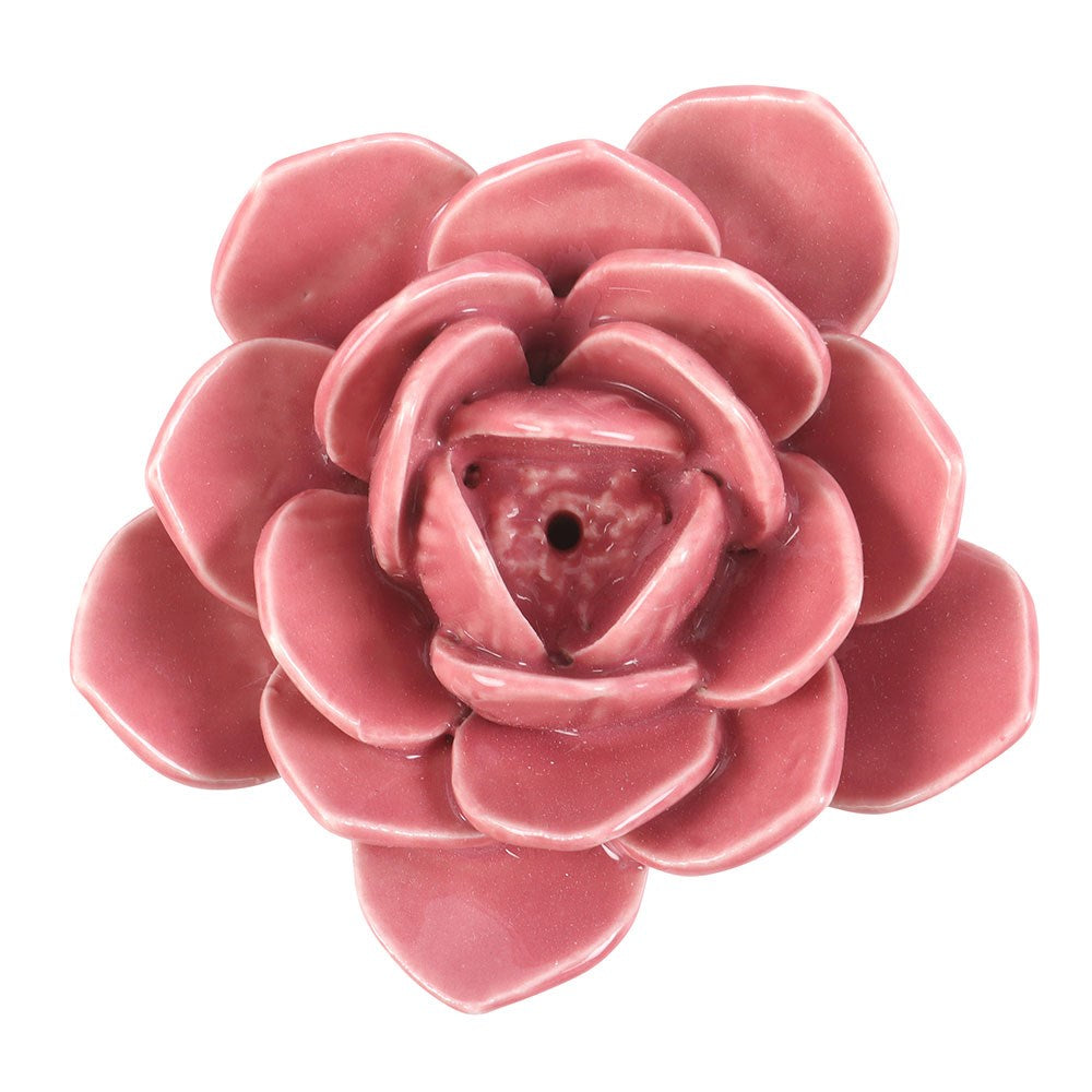 PREORDINE (In arrivo dal 3 agosto) Porta Incenso a Forma di Ninfea Rosa in Ceramica