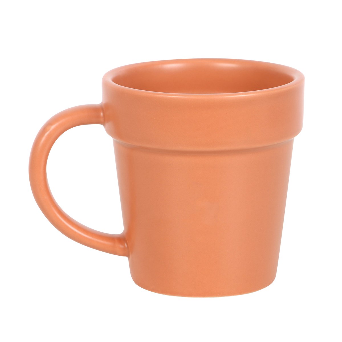 Vaso da fiori semplice, tazza in ceramica e cucchiaio a forma di paletta