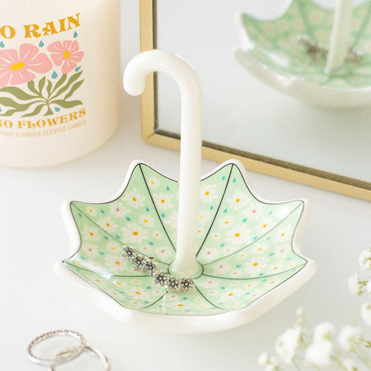 PREORDINE (In arrivo dal 3 agosto) Piattino Portaoggetti Floral Umbrella – Svuotatasche in Ceramica a Ombrello Floreale