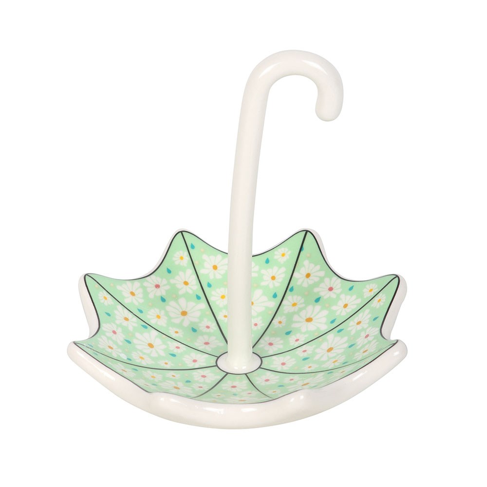 PREORDINE (In arrivo dal 3 agosto) Piattino Portaoggetti Floral Umbrella – Svuotatasche in Ceramica a Ombrello Floreale