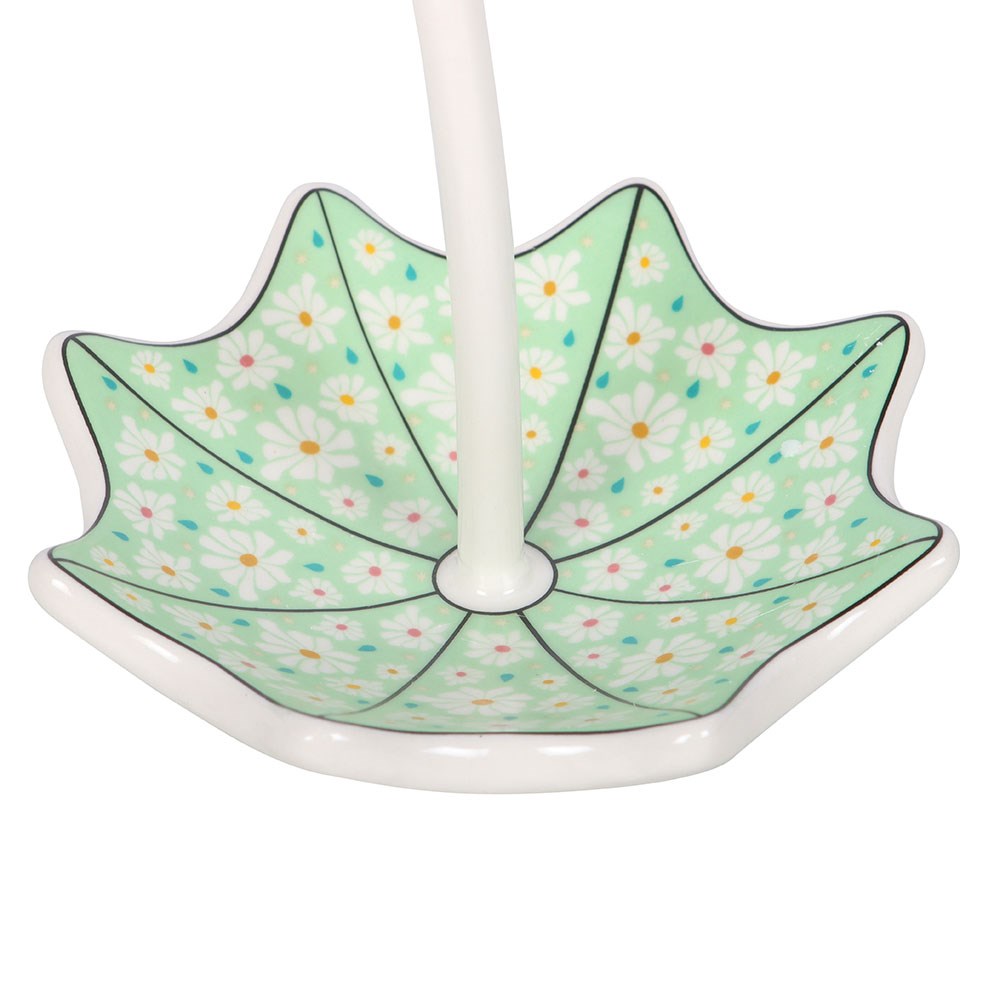 PREORDINE (In arrivo dal 3 agosto) Piattino Portaoggetti Floral Umbrella – Svuotatasche in Ceramica a Ombrello Floreale