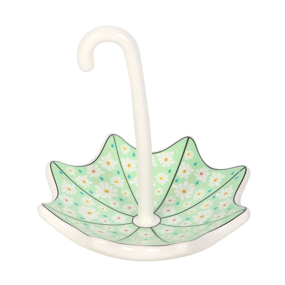 PREORDINE (In arrivo dal 3 agosto) Piattino Portaoggetti Floral Umbrella – Svuotatasche in Ceramica a Ombrello Floreale