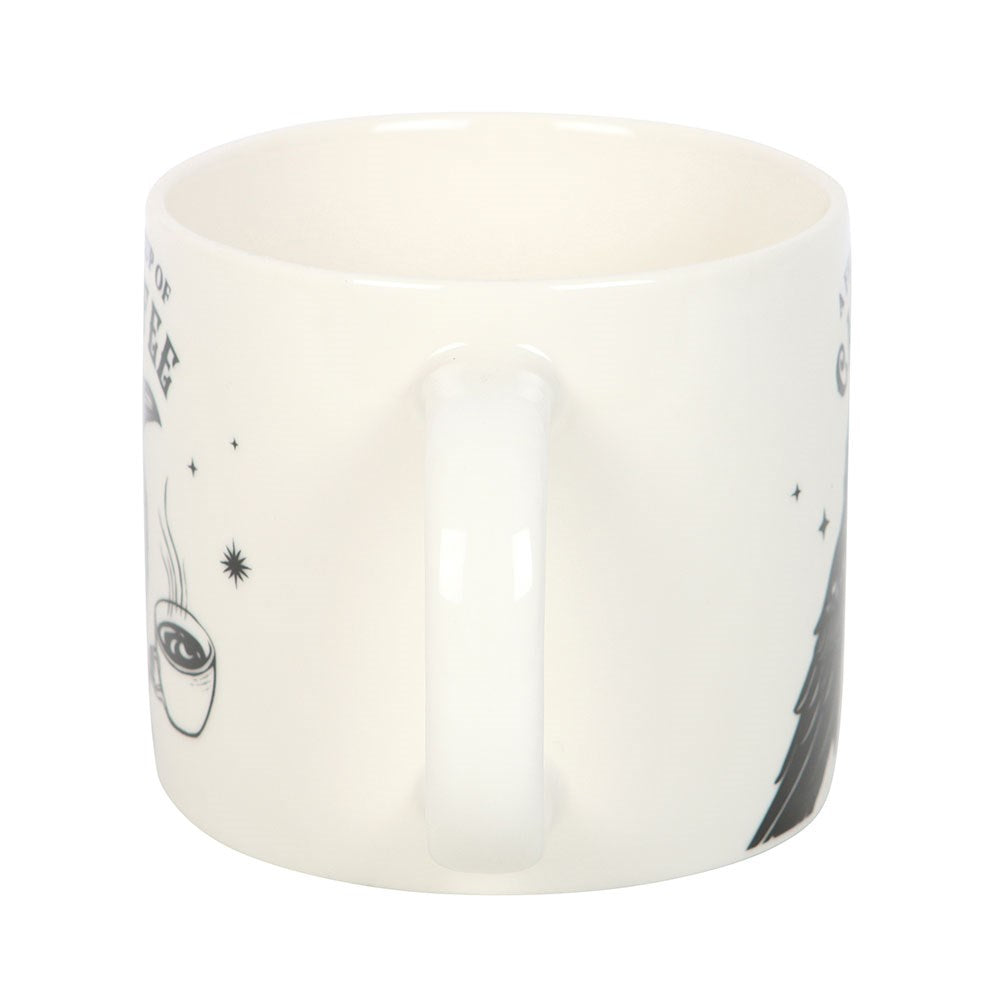 Tazza Gotica in Ceramica "A Fresh Cup of Cawfee"