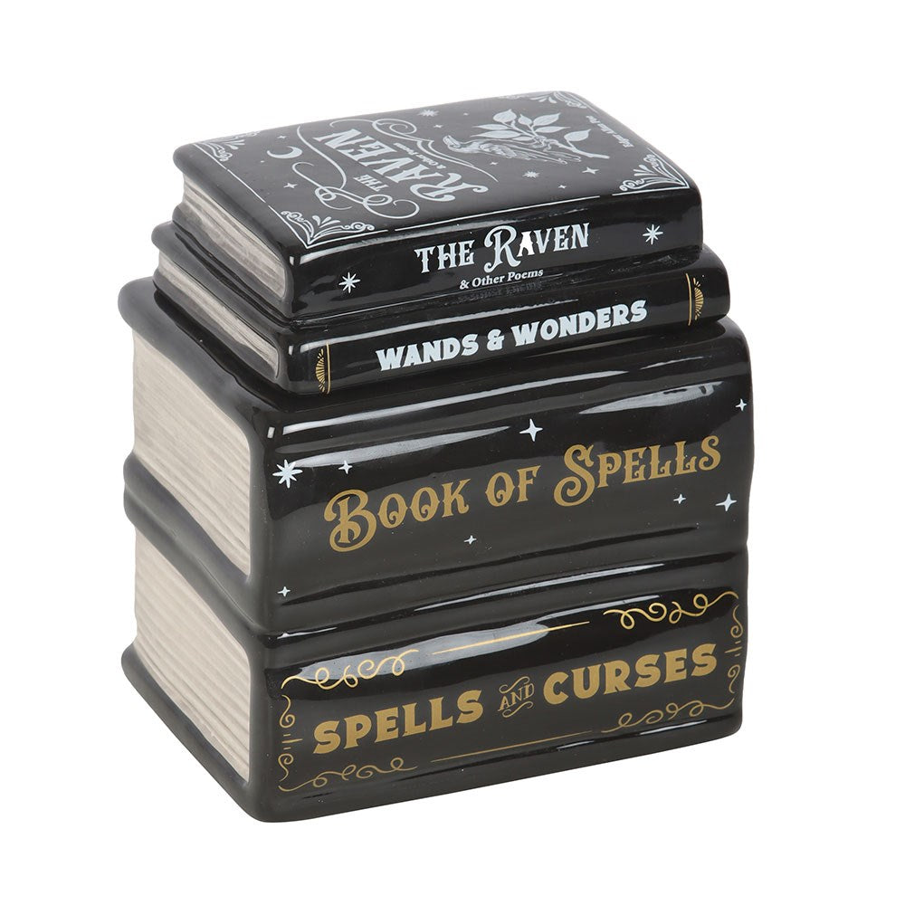 Bruciatore di oli essenziali e scaldacera "Book of Spells"