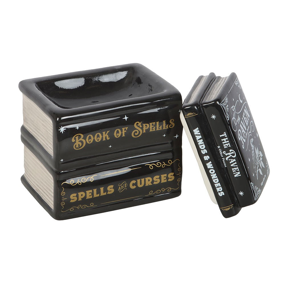 Bruciatore di oli essenziali e scaldacera "Book of Spells"