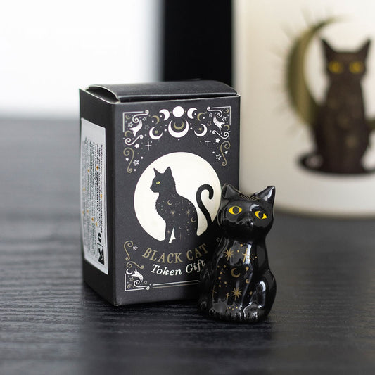 PREORDINE (In arrivo dal 3 agosto) Token Regalo Gatto Nero – Portafortuna in Confezione Scatola di Fiammiferi