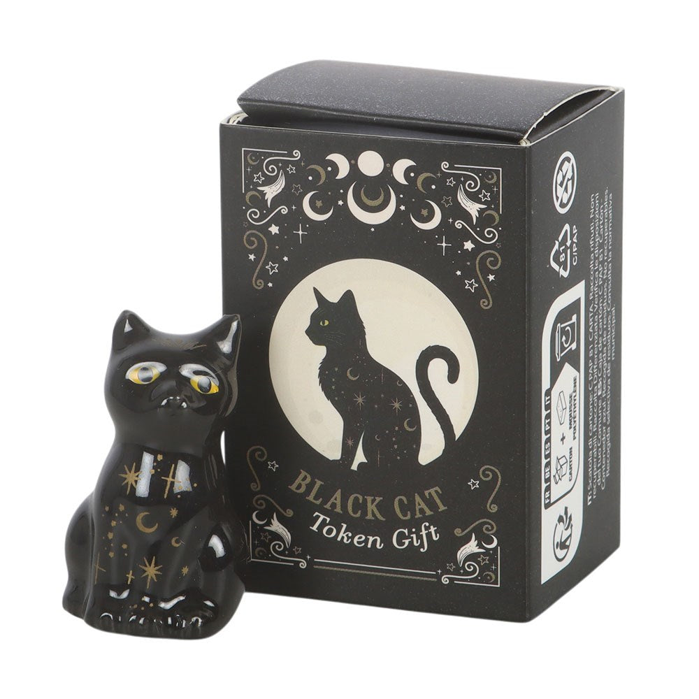 PREORDINE (In arrivo dal 3 agosto) Token Regalo Gatto Nero – Portafortuna in Confezione Scatola di Fiammiferi