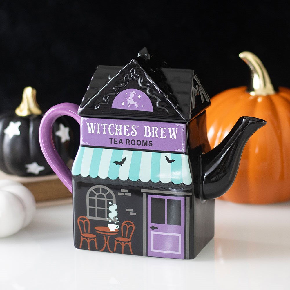 Teiera "Witches' Brew Tea Room" in Ceramica