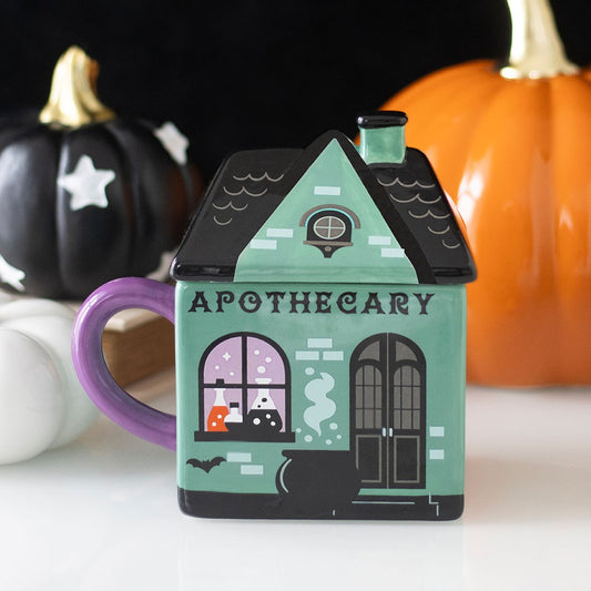 Tazza in Ceramica "Apothecary Shop" con Coperchio