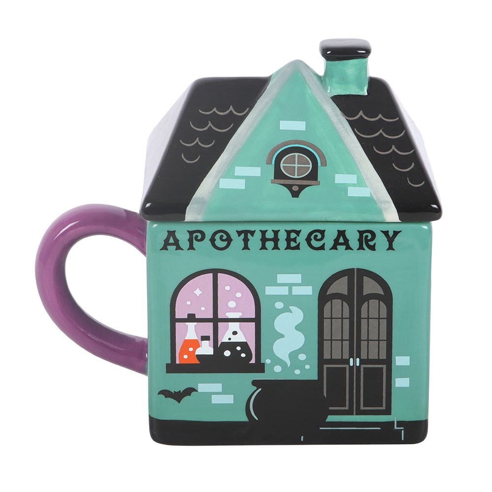 Tazza in Ceramica "Apothecary Shop" con Coperchio