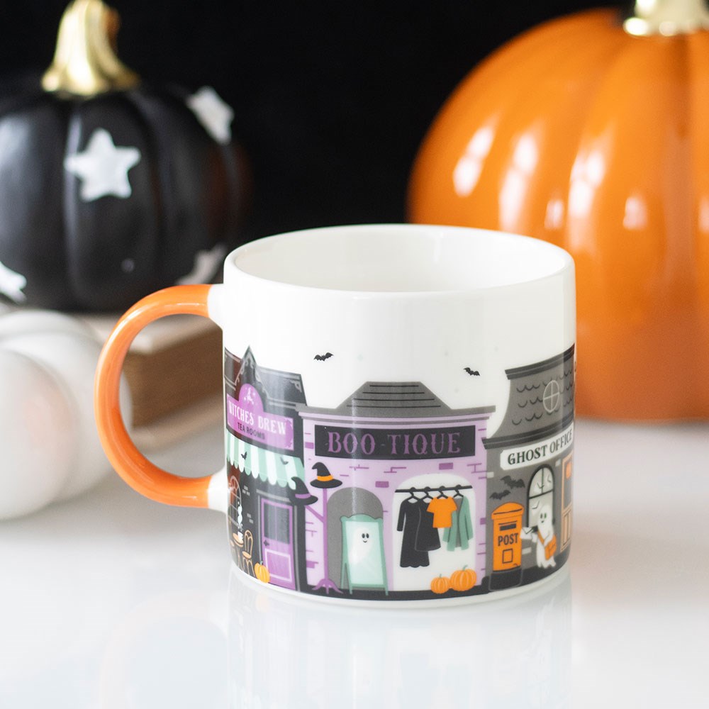 Tazza in Ceramica Halloween – "Spooky Street" Mug
