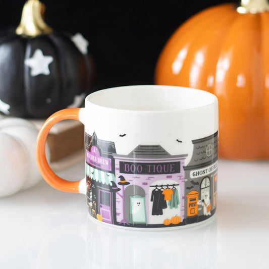 Tazza in Ceramica Halloween – "Spooky Street" Mug