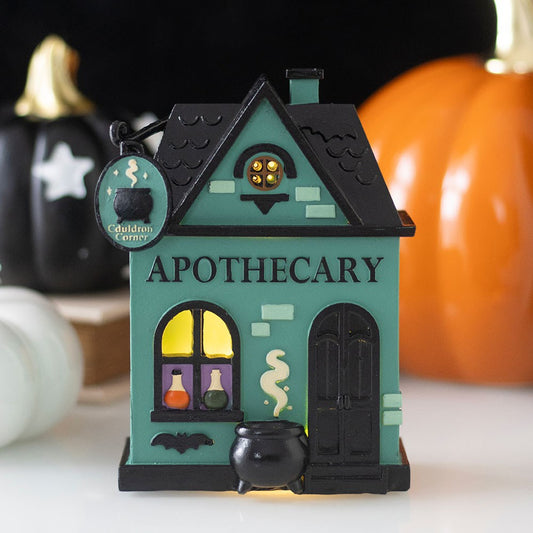 Decorazione Luminosa LED Antica Spezieria – "Apothecary Shop" Halloween Village
