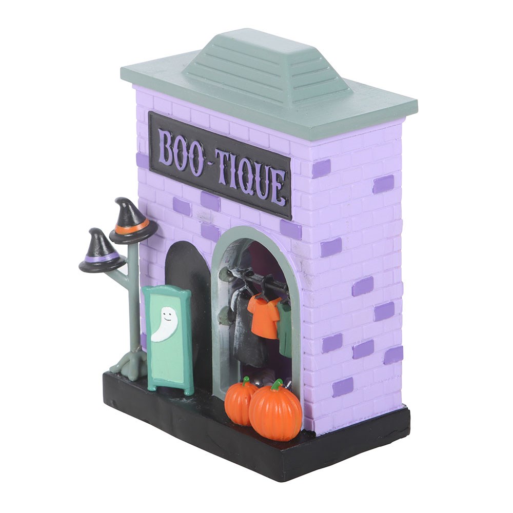 Decorazione Luminosa LED Boutique Stregata – "Boo-tique" Halloween Village