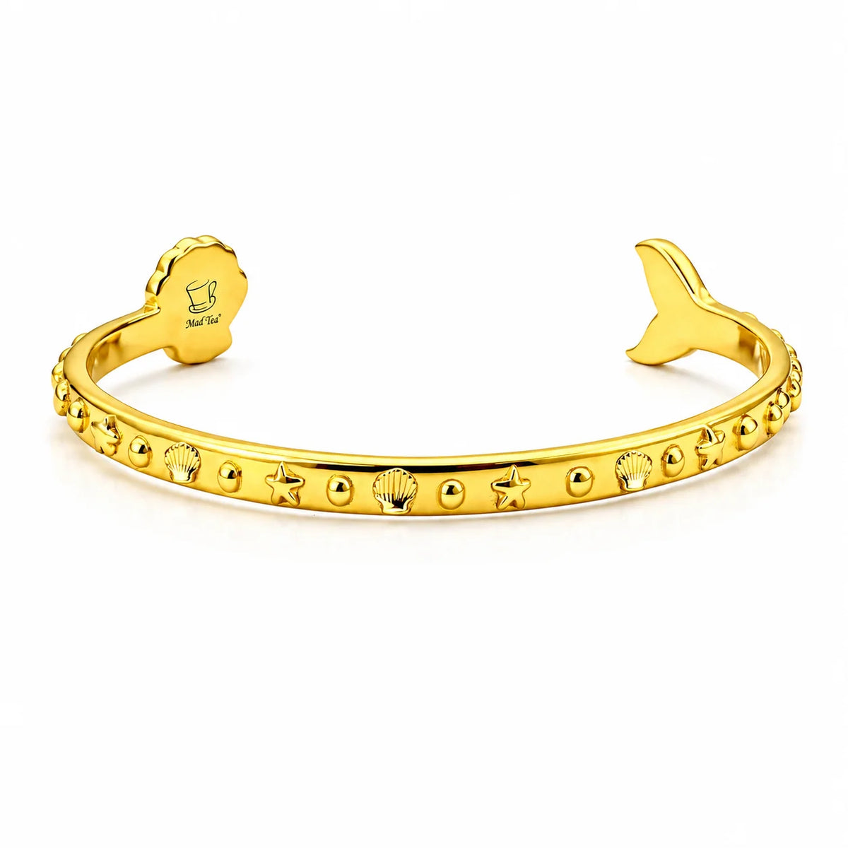 Bracciale “Mare Sole Amore” con coda di sirena in acciaio 316L