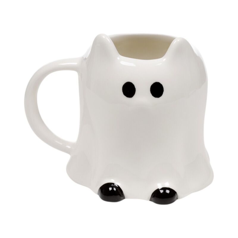 Tazza in Ceramica a Forma di Gatto Fantasma SPOOKY