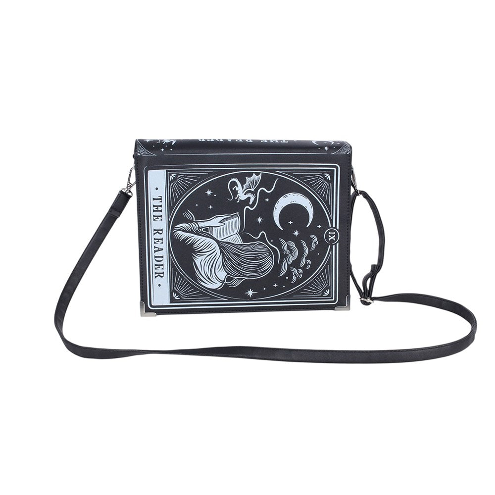 Borsa a Tracolla Gotica “The Reader” – Stile Tarocchi in Ecopelle