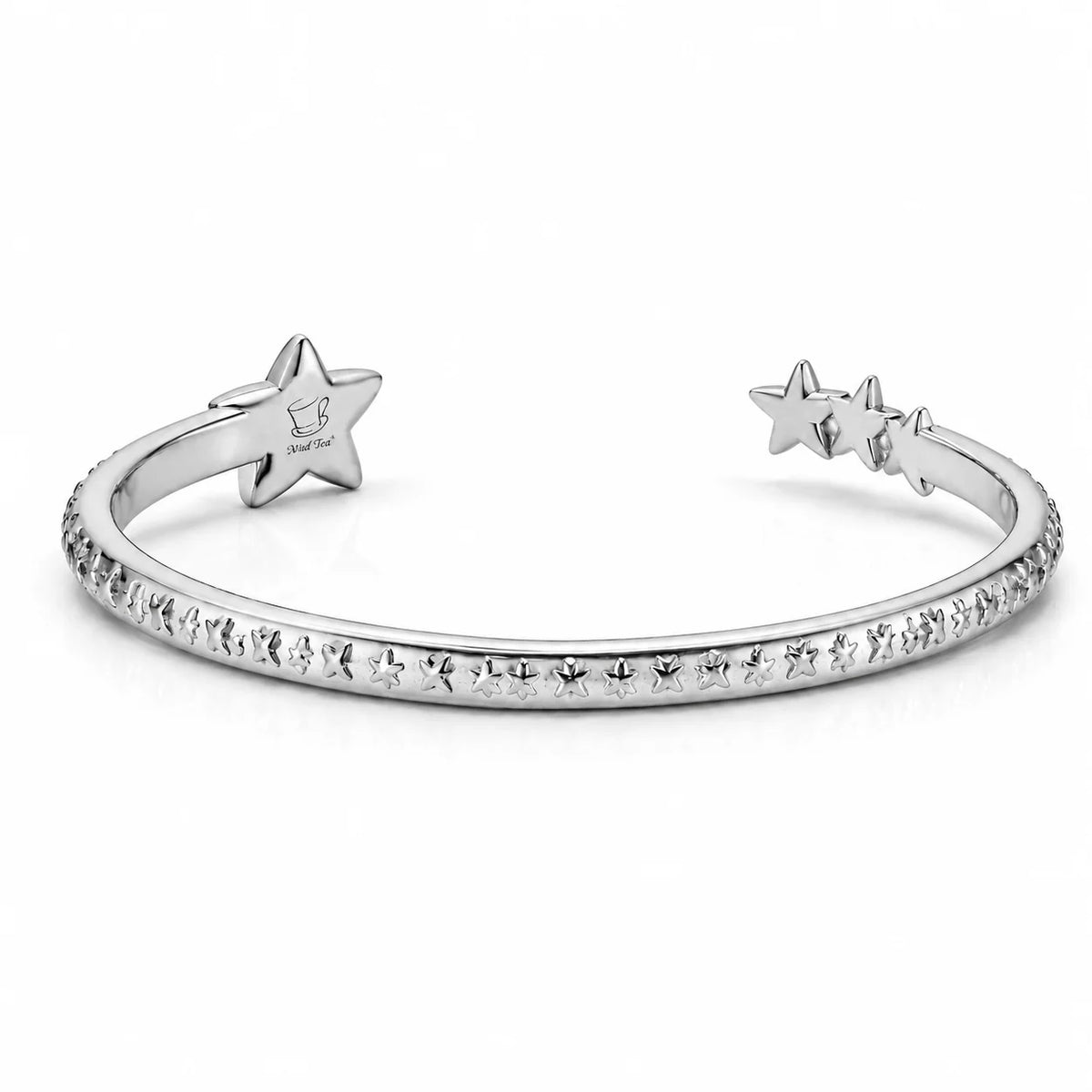 Bracciale "Esprimi un desiderio" con stella cadente in acciaio 316L