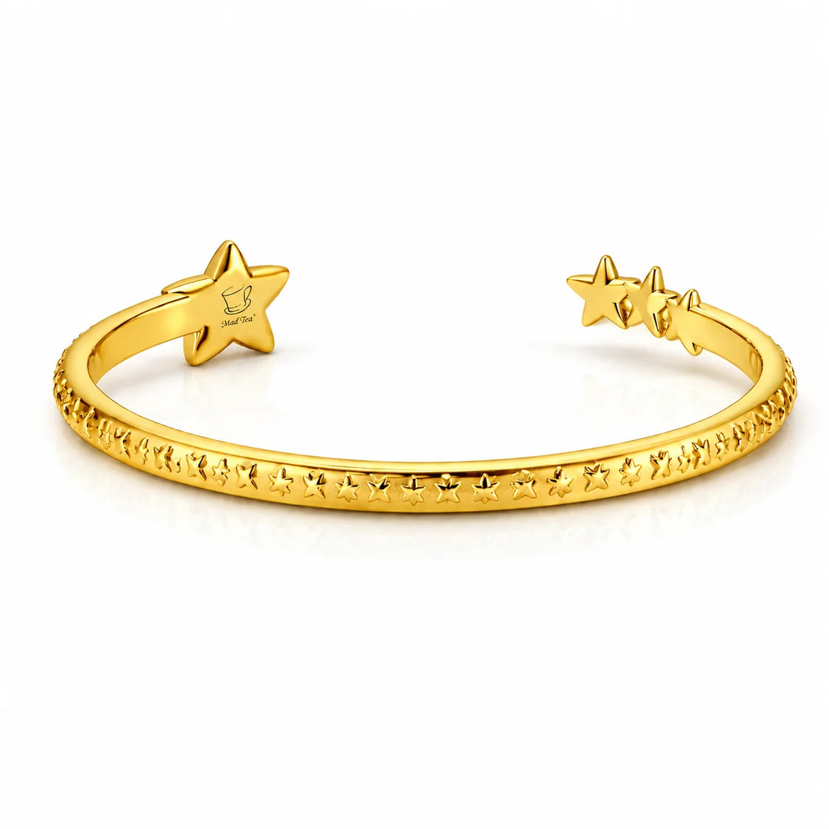 Bracciale "Esprimi un desiderio" con stella cadente in acciaio 316L