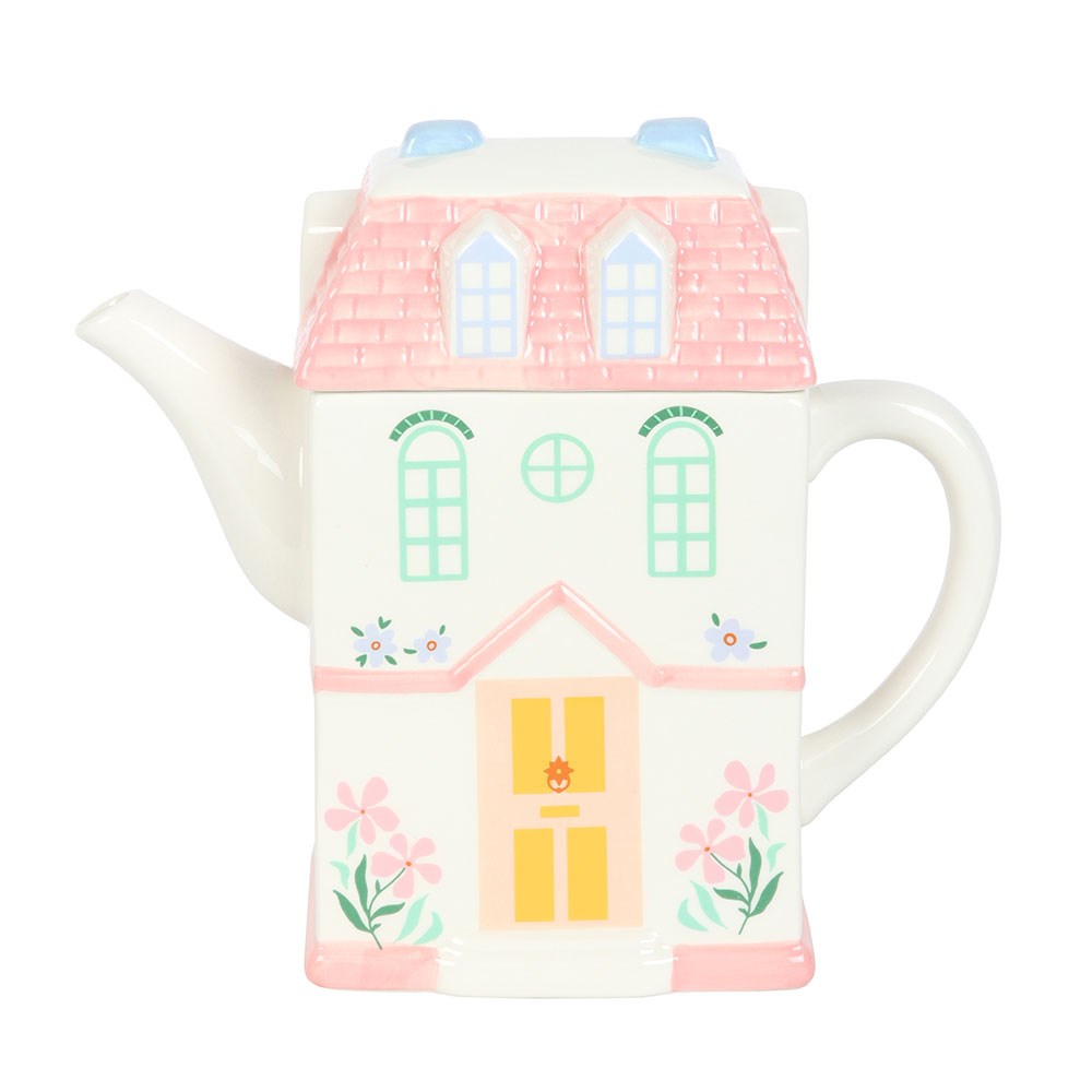 Teiera in Ceramica a Forma di Casetta delle Fiabe – Collezione "Home Sweet Home"