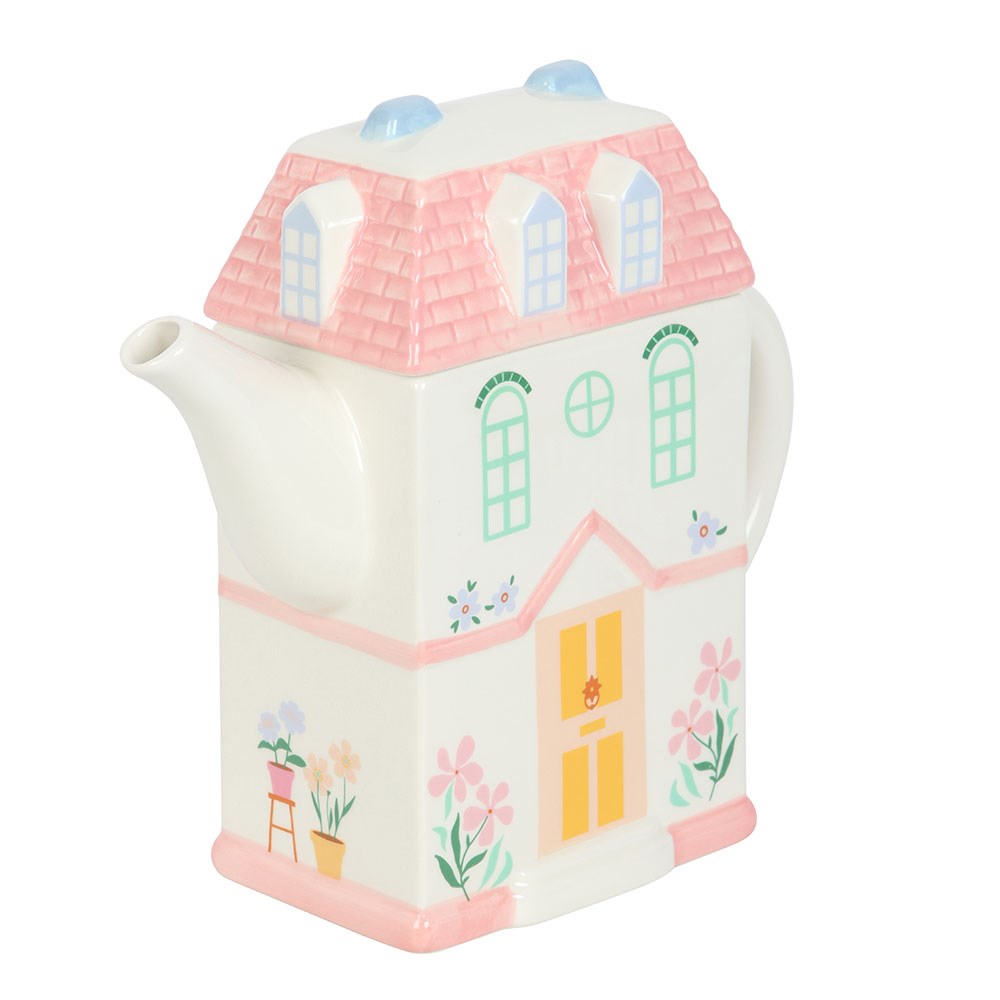 Teiera in Ceramica a Forma di Casetta delle Fiabe – Collezione "Home Sweet Home"